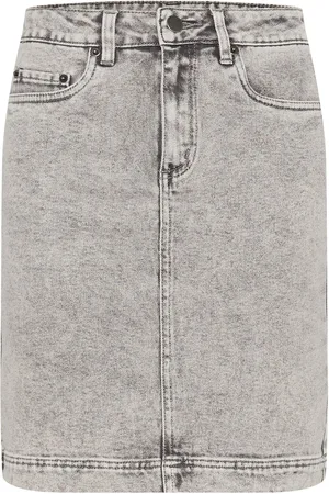 Kaffe Kaamelia Denim Skirt Grey