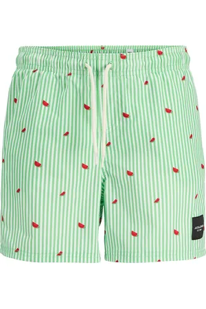 JACK & JONES Jpstmaui Jjswim Mini Stripe Akm Jnr Green Jack & J S