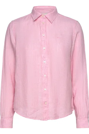 GANT Reg Linen Shirt Pink