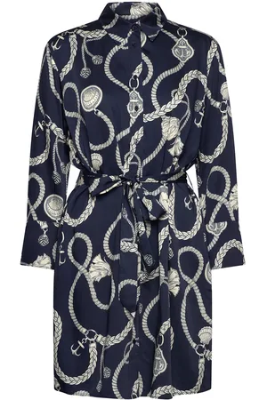 GANT Rel Sailing Print Shirt Dress Navy