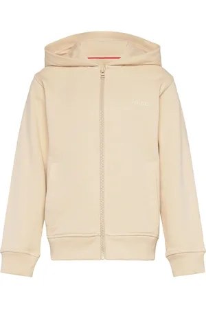 HUGO BOSS Hooded Cardigan Beige