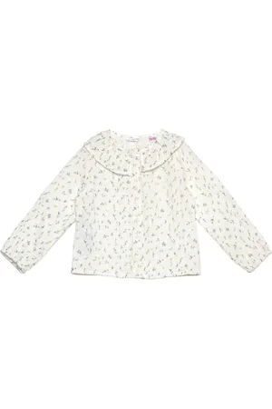 MANGO Floral-Print Cotton Blouse