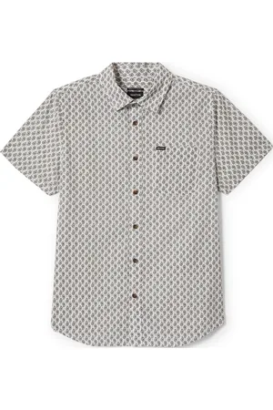 Brixton Charter Print S/S Wvn Cream