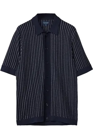 Lexington Shortsleeve Polo Cardigan Sweater Black