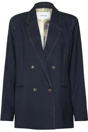 Coster Copenhagen Double Breasted Blazer Navy
