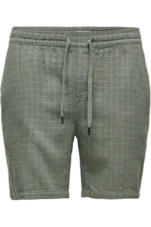 Only & Sons Onstel Linen Latham 0257 Shorts Noos Green
