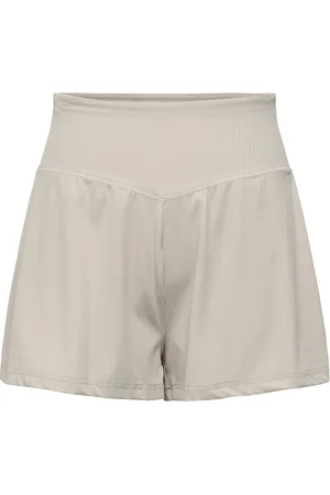 ONLY Onphomie Hw Rib Shorts Green
