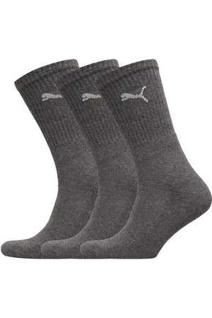 PUMA Unisex Crew Sock 3P Grey