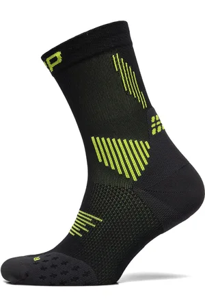 CEP Core Run Socks, Mid Cut, 5.0 Black