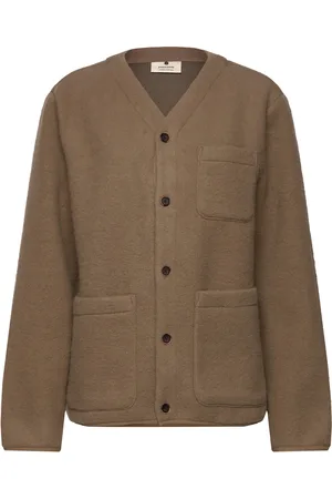 Anerkjendt Aksigurd Boiled Wool Overshirt Brown