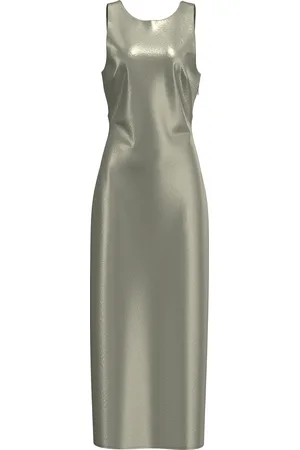 SELECTED Slfselene Sl Cowl Back Midi Dress B Silver