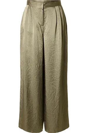 SELECTED Slfselene Hw Wide Pant B Green