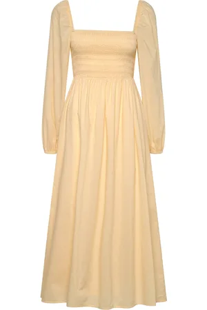 Tommy Hilfiger Tjw Cotton Voile Midi Dress Ext Yellow