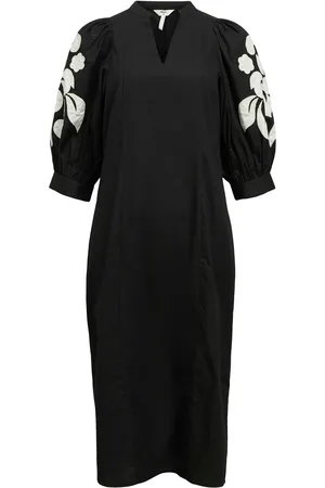 Object Objnaja Re 2/4 V-Neck Midi Dress 138
