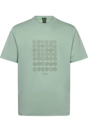 HUGO BOSS Tee Print Striped C Green