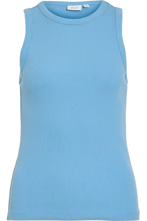 VILA Visola S/L Tank Top - Noos Blue