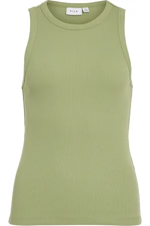 VILA Visola S/L Tank Top - Noos Green