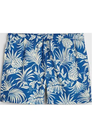 GANT Tropical Print Swim Shorts Blue