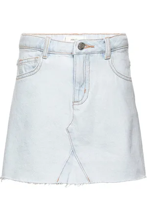 MANGO Denim Mini-Skirt White