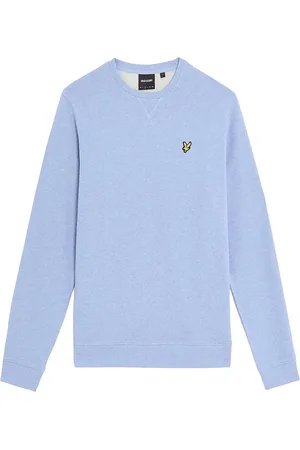 Lyle & Scott Heather Crew Neck Sweatshirt Blue