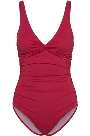 Panos Emporio Simi Solid Swimsuit Recycled Red