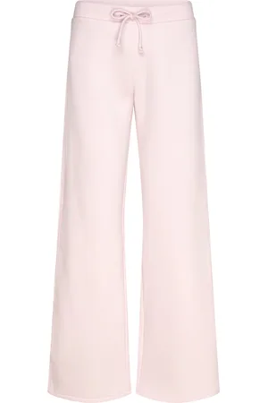 MANGO Wideleg Cotton Joggers Pink