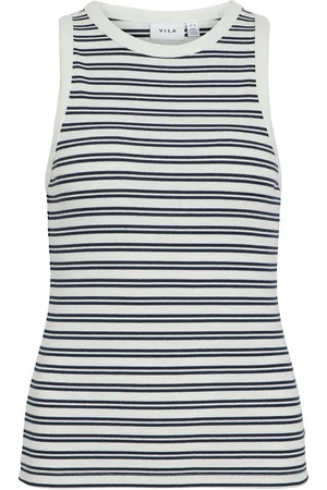 VILA Visola S/L Tank Top - Noos Navy