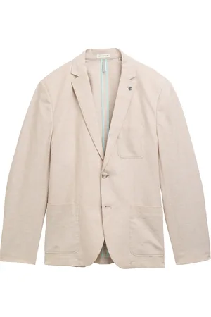 TOM TAILOR Linen Blazer Cream