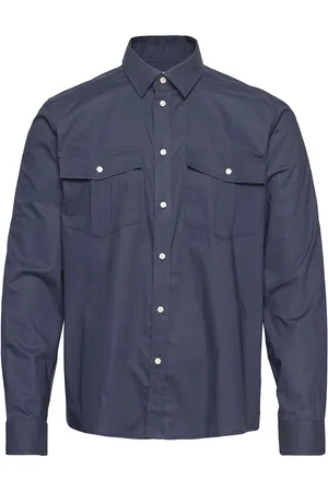 Les Deux Lincoln Ripstop Shirt Navy