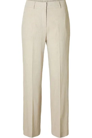 SELECTED Slftania-Rita Mw Wide Pant Noos Cream