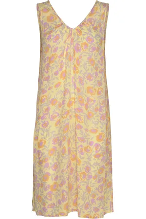 Kaffe Kaisolde Amber Strap Dress Yellow