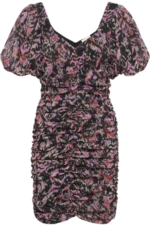 Notes Du Nord Fabiola Lurex Short Dress Patterned