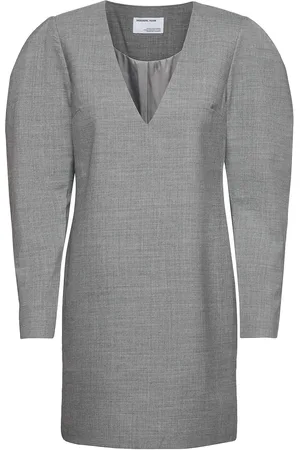 Designers Remix Dallas V-Neck Dress Grey