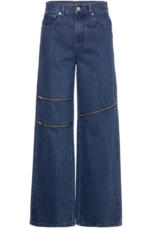 Helmut Lang Zip Jeans.indigo1 Blue
