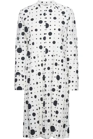 Mads Norgaard Chakra Dupina Dress Aop White