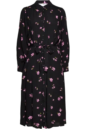SELECTED Slfwalda Ls Aop Midi Dress Noos