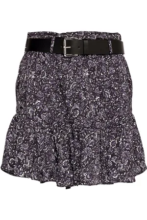 Michael Kors Hippie Flwr Mini Skirt Blue