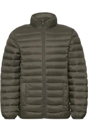 MANGO Quilted Jacket Khaki