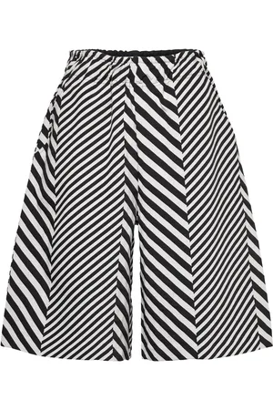 Mads Norgaard Mix Stripe Lilja Shorts Black