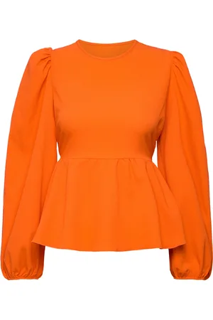 Notes Du Nord Carrie Ls Bow Blouse Orange