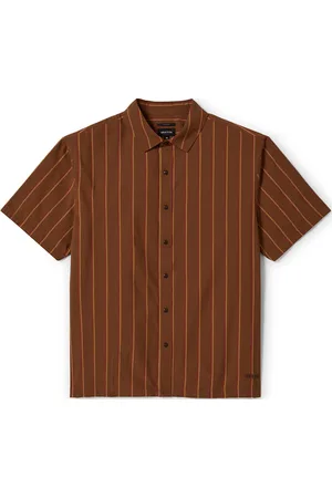 Brixton Cru Stripe S/S Wvn Orange
