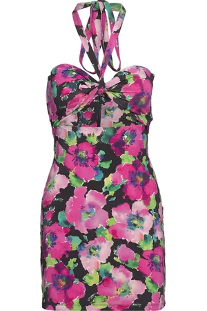ROTATE Satin Jersey Mini Dress Pink