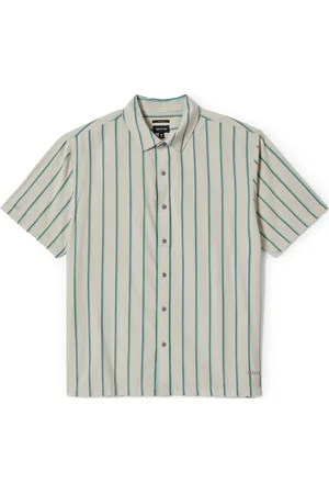 Brixton Cru Stripe S/S Wvn Beige