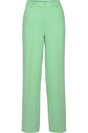SELECTED Slfnew Myla Hw Wide Pant Noos Green