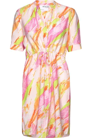 SELECTED Slfaurelia-Damina 2/4 Short Dress B Pink