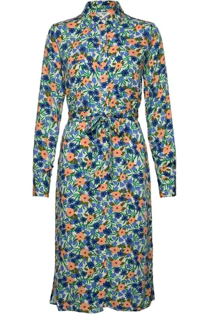 Object Objhiromi L/S Shirt Dress 126 Blue