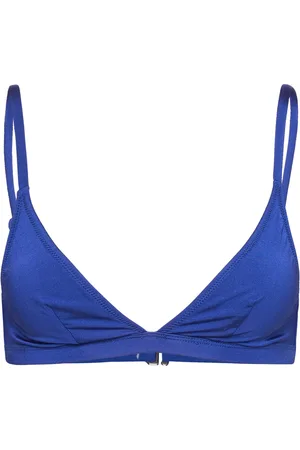 Understatement Triangle Bikini Top Blue