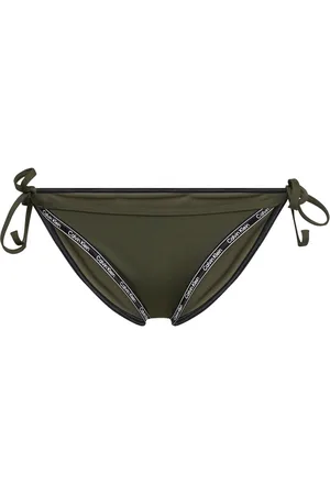 Calvin Klein String Side Tie Bikini Khaki