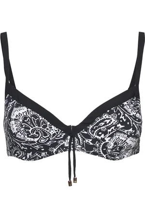 Chantelle Flowers Bikini Covering Underwired Bra Black