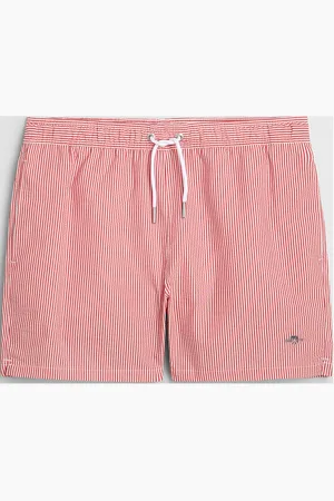 GANT Seersucker Swim Shorts Red